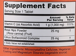 Vitamin C-1000 - Now Foods c-1000 With Rose Hips & Bioflavonoids — photo N2