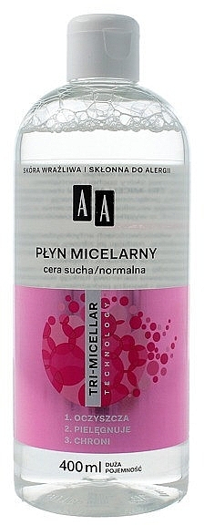 Micellar Water for Dry and Normal Skin - AA Tri-Micellar 3-in-1 Micellar Water — photo N1