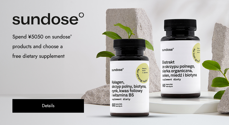 Spend ¥5050 on sundose° products and choose a free dietary supplement 