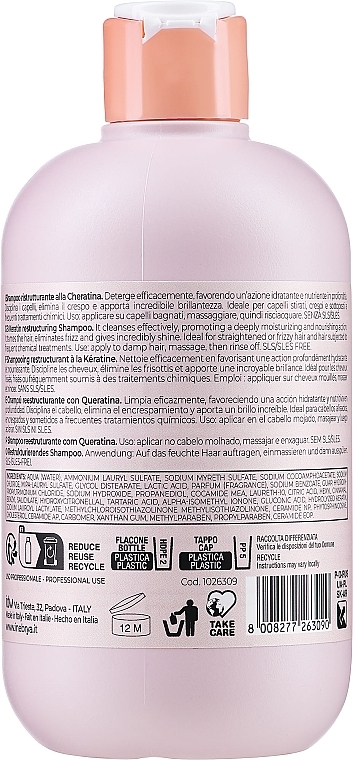 Repair Keratin Shampoo - Inebrya Ice Cream Keratin Restructuring Shampoo  — photo N2