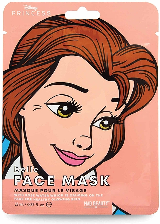 Belle Sheet Mask - Mad Beauty Disney POP Princess Belle Face Mask — photo N1