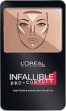 Fragrances, Perfumes, Cosmetics Contour Palette - L'Oreal Paris Infallible Pro-Contour Contour & Highlight Palette