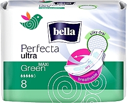 Fragrances, Perfumes, Cosmetics Pantiliners Perfecta Green Maxi Drai Ultra, 8 pcs - Bella