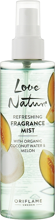 Coconut & Melon Body Spray - Oriflame Love Nature Refreshing Fragrance Mist — photo N1