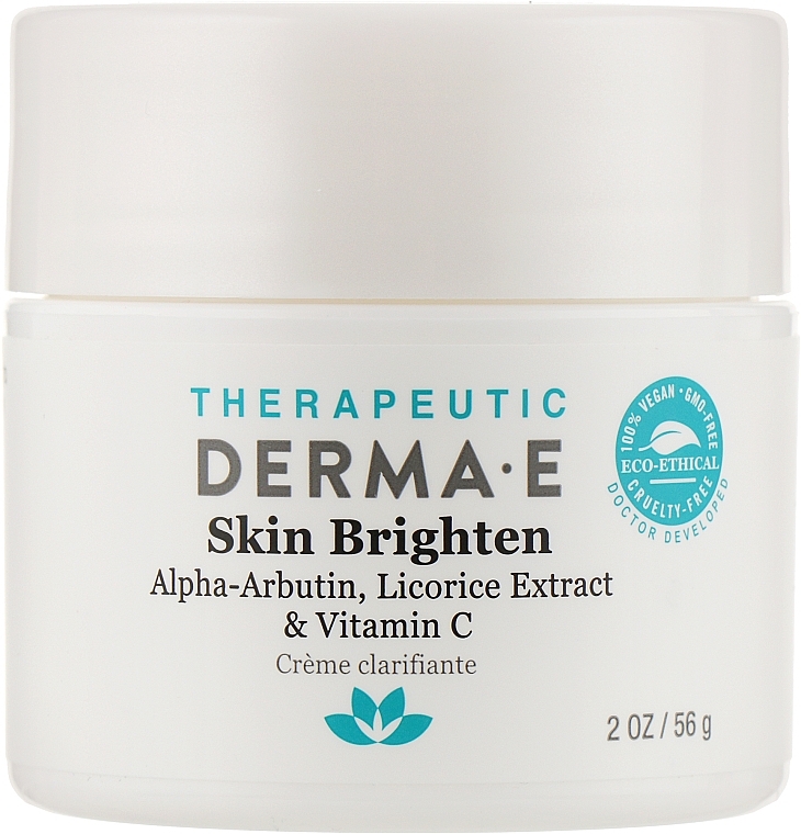 Zinc Brightening Face Cream - Derma E Therapeutic Topicals Skin Lighten Cream — photo N1