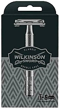 Fragrances, Perfumes, Cosmetics Shaving Razor + 5 Replaceable Blades - Wilkinson Sword Classic Double Edge