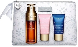 Fragrances, Perfumes, Cosmetics Set - Clarins Double Serum & Multi-Active Collection (day/cream/15ml + night/cream/15ml + ser/50ml + bag)