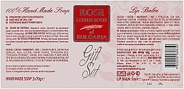 Set - BioFresh Rose Luxurious of Bulgaria (l/balm/5ml + soap/2x70g) — photo N5