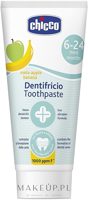 GIFT! Apple & Banana Toothpaste, 6+ months - Chicco — photo N1