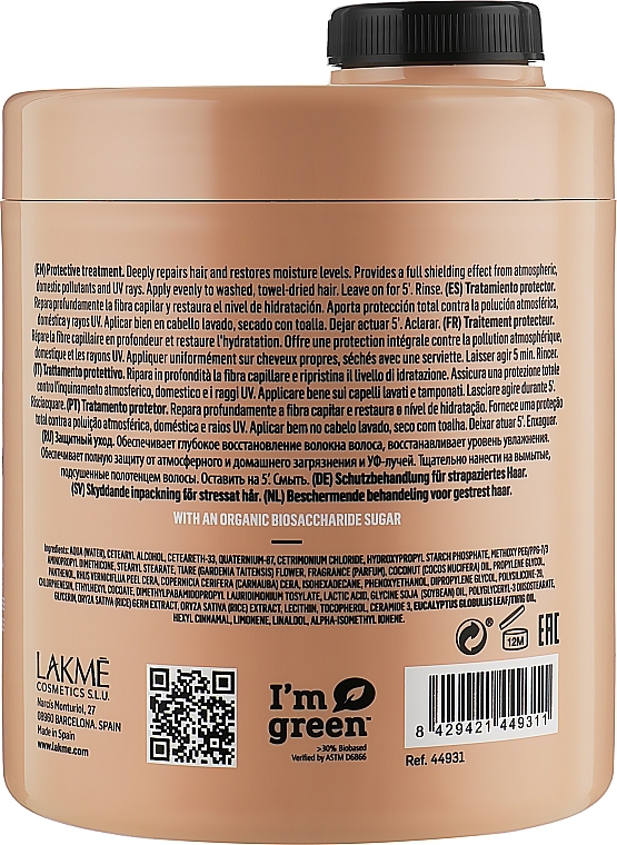 Complex Hair Protection Mask - Lakme Teknia Full Defense Treatment — photo N3