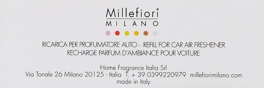 Car Perfume Refill 'Soft Skin' - Millefiori Milano Icon Refill Soft Leather — photo N1