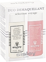 Fragrances, Perfumes, Cosmetics Set - Sisley Travel Duo Cleansing Kit (milk/100ml + lot/100ml)