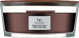 Fragrances, Perfumes, Cosmetics Scented Candle in Glass - Woodwick Ellipse Candle Smoked Walnut & Maple