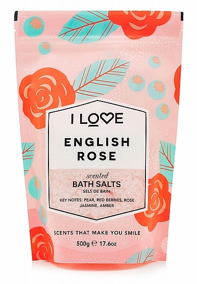 Bath Salt with English Rose Scent - I Love Cosmetics English Rose Scented Bath Salts — photo N1