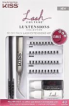 Fragrances, Perfumes, Cosmetics Set - Kiss Lash Couture Luxtensions 3D (lashes/40szt + adhesive/2g + remover/2g + applicator + spoolie)