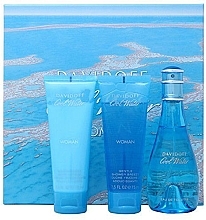 Fragrances, Perfumes, Cosmetics Davidoff Cool Water Woman - Set (edt/100ml + b/lot/75ml + sh/gel/75ml) 