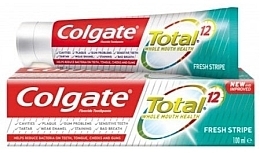Toothpaste - Colgate Total 12 Fresh Stripe Tooth — photo N1