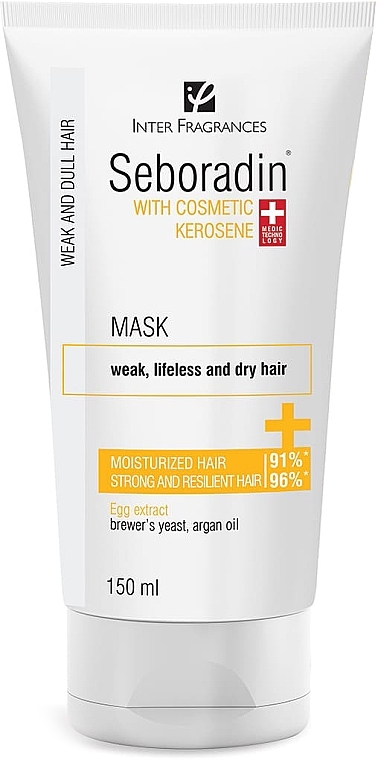 Shine Hair Mask - Seboradin Hair Mask Cosmetic Kerosene — photo N1