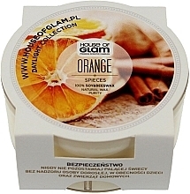 Fragrances, Perfumes, Cosmetics Scented Candle - House of Glam Orange Spices Candle (mini size)