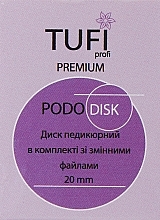 Pedicure Disc with Refill Files, 20 mm - Tufi Profi — photo N14