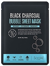 Fragrances, Perfumes, Cosmetics Black Charcoal Bubble Sheet Mask - Soo’AE Black Charcoal Bubble Sheet Mask