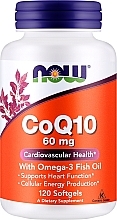 Coenzyme Q10, 60 mg, 120 softgels - Now Foods CoQ10 With Omega-3 — photo N1