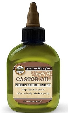 Natural Castor Hair Oil - Difeel Sunflower Mega Care Castor Oil Premium Natural Hair Oil — photo N1