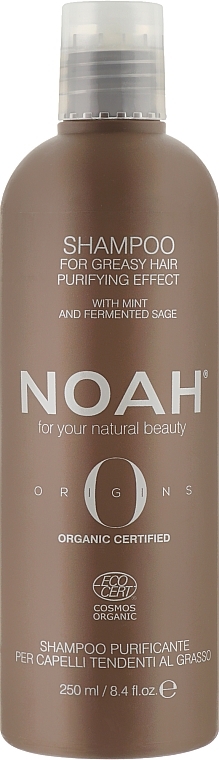 Cleansing Hair Shampoo - Noah Origins Purifying Shampoo For Greasy Hair — photo N1