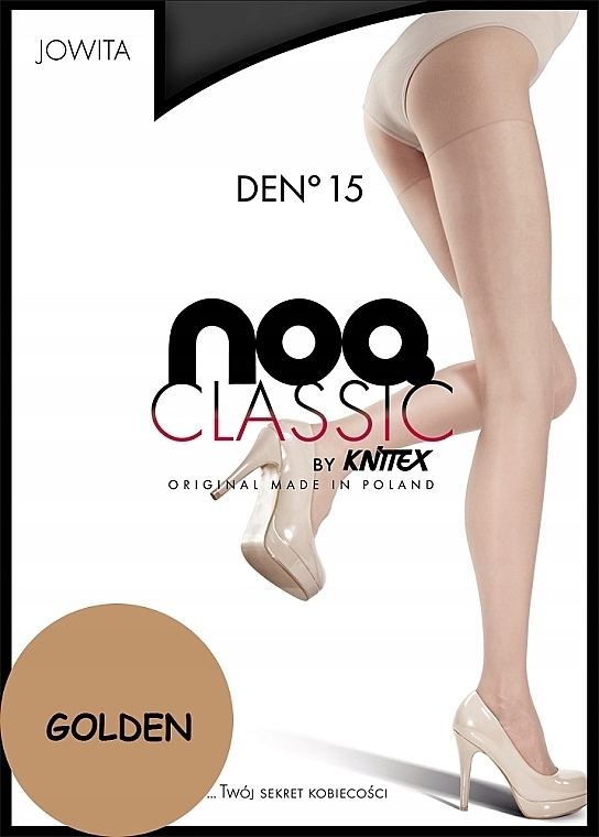 Tights 'Jowita', 15 Den, golden - Knittex — photo N1