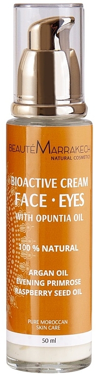 Bioactive Face & Eye Cream with Opuntia & Argan Oil - Beaute Marrakech Bioactive Face And Eye Cream — photo N1