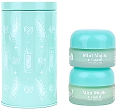 Fragrances, Perfumes, Cosmetics Barry M Mint Mojito Lip Care Duo In Tin (lip/balm/14 g + lip/mask/14 g) - Lip Care Set