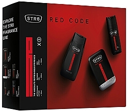 Fragrances, Perfumes, Cosmetics STR8 Red Code - Set (ash/lot/50ml + deo/spray/150ml + sh/gel/250ml)