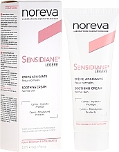 Fragrances, Perfumes, Cosmetics Face Cream with Lightweight Texture - Noreva Laboratoires Sensidiane Legere Soothing Cream Normal Skin