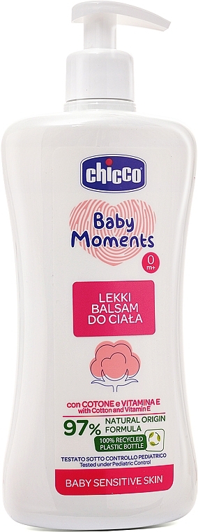 Body Lotion for Sensitive Skin - Chicco Baby Moments — photo N2