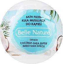 Fragrances, Perfumes, Cosmetics Bath Fizzer with Coconut & Shea Butter Scent, white - Belle Nature