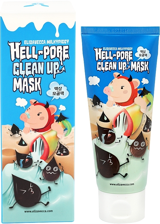 Cleansing Pore Pell-Off Mask - Elizavecca Face Care Hell-Pore Clean Up Mask — photo N1