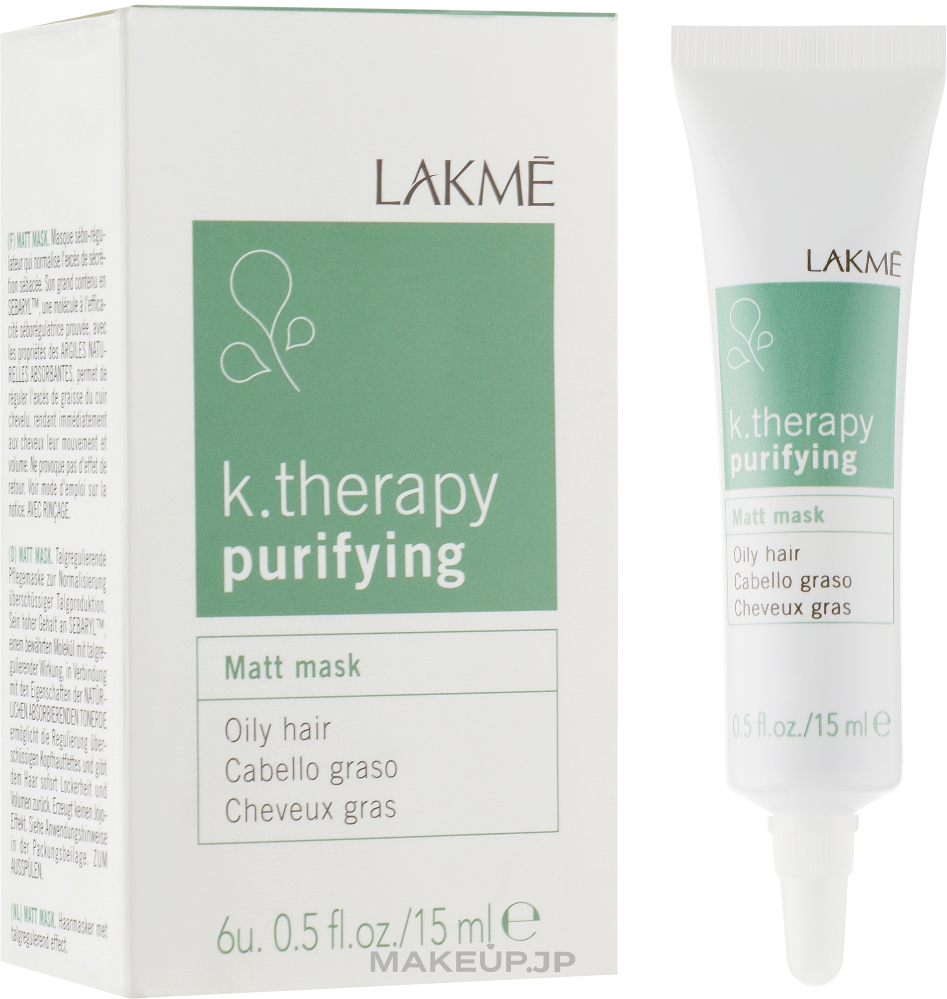 Mattifying Mask for Oily Hair - Lakme K.Therapy Purifying Matt Mask — photo 6 x 15 ml