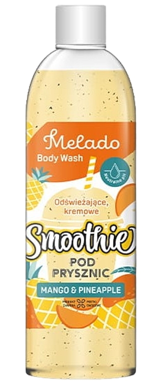 パイナップル & マンゴー シャワー ジェル & スクラブ - Natigo Melado Body Wash Mango And Pineapple — photo N1