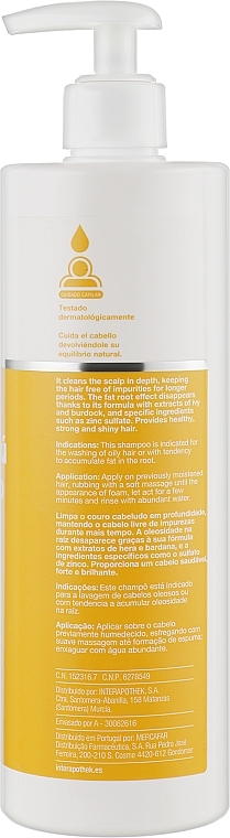 Ivy & Burdock Shampoo for Oily Hair, with dispenser - Interapothek Shampu Cabello Graso — photo N2