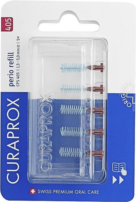 Perio Refill Interdental Brush Set, CPS 405, 5 pcs - Curaprox — photo N1