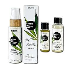 Let's Get Wild, Baby Set - I Want You Naked Holy Hemp Beauty Trio (hand/cr/50ml + b/oil/30ml + b/wash/50ml) — photo N2