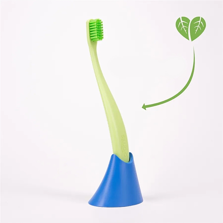 Bioplastic Toothbrush Holder, blue - Promis Holder Toothbrush Stand Blue — photo N2