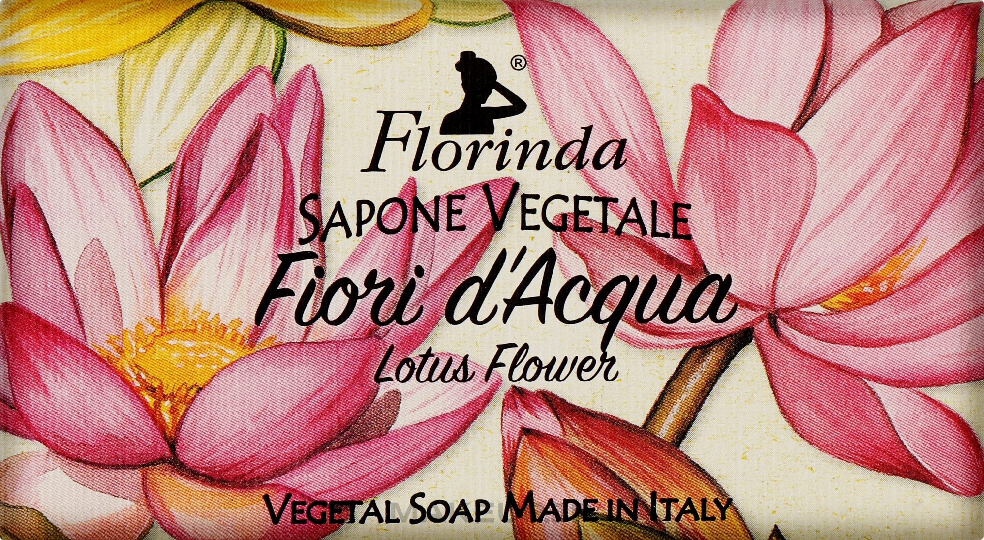 Natural Soap 'Lotus' - Florinda Red Lotus Flowers Vegetal Soap — photo 100 g