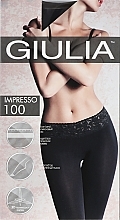 Tights "Impresso" 100 Den, nero - Giulia — photo N1