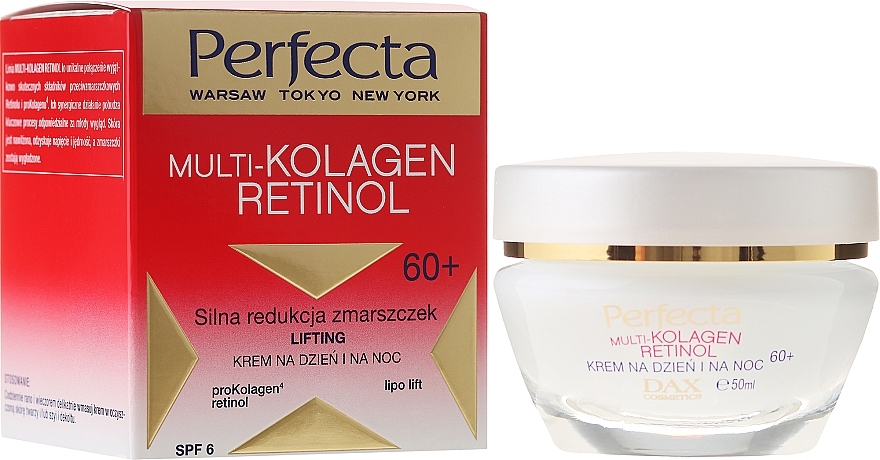 Face Cream - Dax Cosmetics Perfecta Multi-Collagen Retinol Face Cream 60+ — photo N1