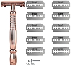 Fragrances, Perfumes, Cosmetics Razor with 10 Blades - Wilkinson Sword Intuition Rose Gold