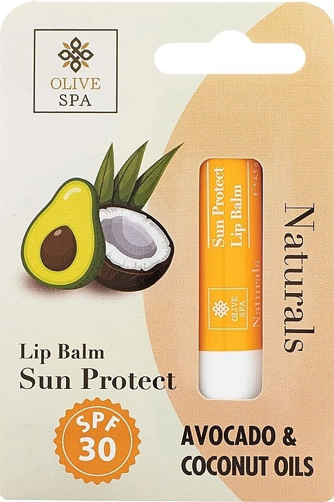 Vanilla Lip Balm - Olive Spa Naturals Sun Protect Lip Balm — photo N1