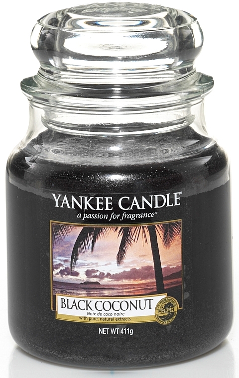 Scented Candle "Black Coconut" - Yankee Candle Black Coconut — photo N3
