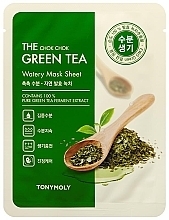 Fragrances, Perfumes, Cosmetics Soothing Green Tea Face Mask - Tony Moly The Chok Chok Green Tea Watery Mask Sheet