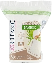 Cotton Pads, 50 pcs - Cleanic Home Spa Bamboo — photo N1